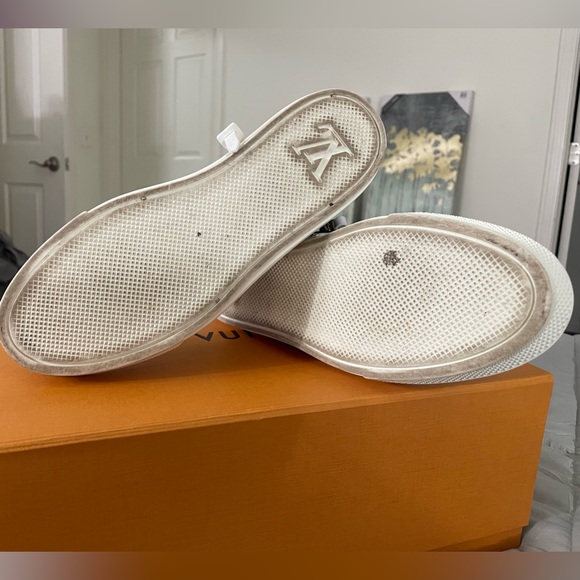 Louis Vuitton LV Stellar High Top Denim Blue Sneakers - Picture 5 of 7